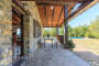 Porch along the house with views